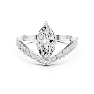 10K <b>Indian</b> Bridal <b>Ring</b> with Stone - Product Image 4