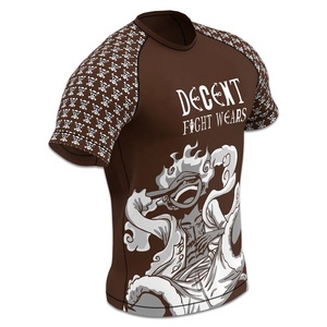 Martial arts rash guard Quick dry <b>compression</b> <b>shirt</b> Anti-chafing training gear Four needle six lines rash guards martial arts - Product Image 3