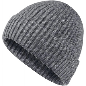 Gorro de lana de primera calidad para invierno, gorro de punto acanalado a la moda para exteriores con opciones de bordado personalizadas - Product Image 1
