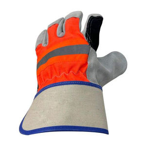 Gants de travail de haute qualité avec paume en cuir et gants de sécurité en cuir de vachette fendu - Product Image 4