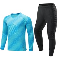 Tenue de Gardien de But Unisexe Adulte 2025 Respirante Séchage Rapide Légère 100% Polyester Logo Personnalisé Éponge Protectrice Longue