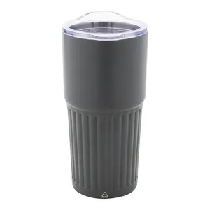 Bicchiere Termico Alto in Acciaio Inossidabile con Effetto Striato, Tazza Termica Sostenibile - Product Image 2