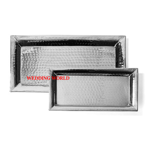 <b>Matte</b> Finished Metal Chocolate Tray Rectangle Shape Designer Chocolate Platter Customized Size Fancy new Chocolate Tray - Product Image 5