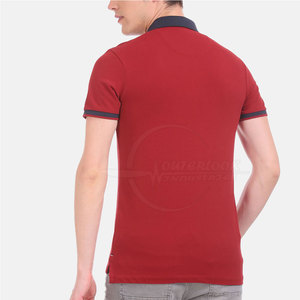 T-shirt polo de couleur personnalisée pour hommes Vêtements d'été grande taille en coton/fibre de bambou pour adultes - Product Image 4