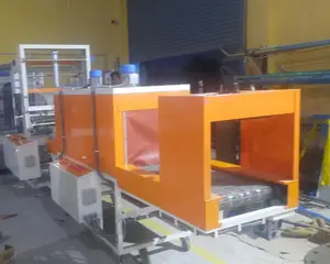 SEMI-AUTOMATIC PET BOTTLE SHARINK-WRAPPING MACHINE 4 PACKETS PER MINUTE CAPACITY BASED ONE WORKING PERSON SPEED