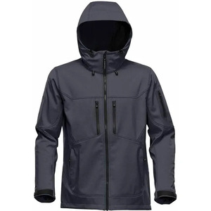 Chaquetas Cortavientos SoftShell para Hombre, Estilo Urbano Vintage, Chaqueta Cortavientos Holgada con Cremallera de Poliéster - Product Image 5