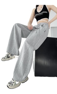 Pantalones Deportivos Unisex de Felpa Francesa P4929, Personalizados, Transpirables, Holgados, de Cintura Alta, Casuales - Product Image 3