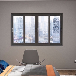 Hệ thống cửa sổ nhôm tích hợp 3 trong 1 với kính trượt, màn hình bay và Cửa Chớp có bản lề bên ngoài - Product Image 1