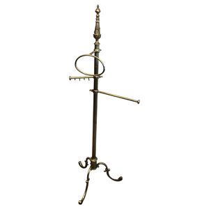 Handmade brass <b>towel</b> <b>stand</b> for premium interiors designed with solid frame and elegant style for bathrooms - Product Image 3