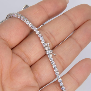 Collier ras du cou personnalisé en laiton Accessoires de bijoux pour femmes Collier à chaîne tennis en zircon de luxe à la mode pour femmes - Product Image 5