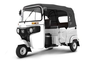 PIAGGIO APE 12V voiture en plastique à piles sous licence pour enfants pousse-pousse à trois roues affichage de niveau de corps ouvert pour cargaison - Product Image 2