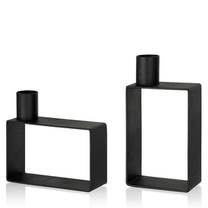 Bougeoir en fer rustique romantique pour la décoration intérieure et extérieure, support de bougie en métal décoratif pour les mariages et les événements - Product Image 5
