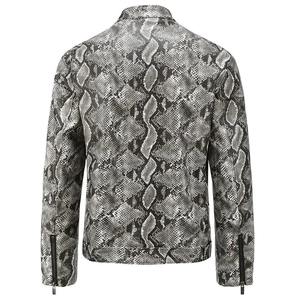 Veste en cuir véritable pour hommes, col rabattu à la mode, style moto mince, taille européenne, imperméable, coupe-vent, haute - Product Image 6