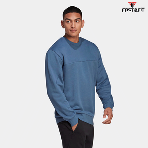 Diseño personalizado 100% de algodón de peso pesado Sudadera con cuello redondo sudaderas con capucha para hombres - Product Image 3