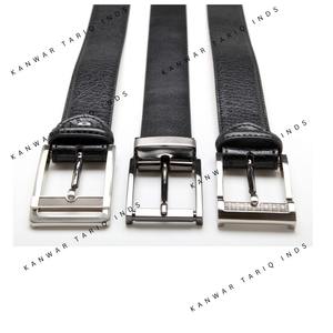 Cinturón deportivo de diseñador de calidad para hombre, cuero de vaca compuesto de doble capa con hebilla de aleación de latón macizo, cinturón de Golf - Product Image 1