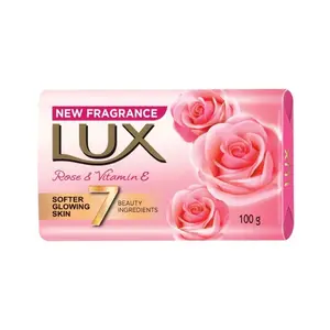 लक्स के साथ बार साबुन गुलाब खुशबू 100g