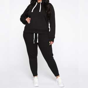 Chándal de felpa francesa unisex de talla grande para mujer, el mejor diseño pesado, decoración vintage, color personalizado, transpirable - Product Image 6