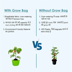 Sac de culture vert haute résistance pour terrasse et balcon jardinage pour la culture de légumes, de fruits, d'herbes et de fleurs à la maison - Product Image 4