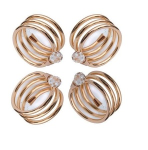 Anillo de Servilleta de Metal Hecho a Mano con Diseño Elegante, Estilo Americano, Ecológico, Decoración de Mesa al por Mayor, Fabricante para Bodas - Product Image 5