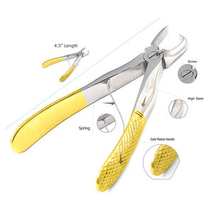 Pinza de Extracción Dental MEDIHEAL SURGICAL CORP MMSC-H-5360, Clase I, Manual, para Eliminar Sarro, Pico Curvo, Semi Dorado, Venta al Por Mayor - Product Image 6