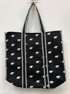 Bolsos de Mano de Algodón Orgánico Ecológicos, Ligeros, de Color Sólido, con Cierre de Cremallera, Bolsillos Interiores, para Playa y Uso Diario, Color Negro - Product Image 2