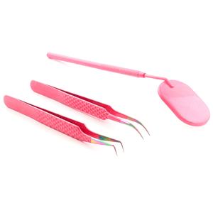 Pinzas para pestañas con punta de diamante y etiqueta privada personalizada, agarre antideslizante suave de acero inoxidable de alta precisión - Product Image 5