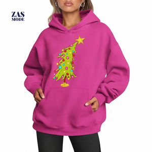 New arrival Soft Fleece Women's <b>Hoodie</b> with Bold Fighting Print, Cozy Oversized Pullover Sweatshirt Made in Bangladesh - Product Image 1