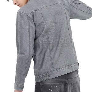 Chaqueta vaquera ajustada de fabricación profesional para hombre, ropa informal para uso en exteriores, chaqueta vaquera para hombre con personalización - Product Image 4