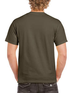 Camiseta Unisex de Manga Corta para Hombre, 100% Algodón, Cómoda, Holgada, Cuello Redondo, Anti-Pilling, Teñida con Hilo, Gruesa, con Logotipo 3D - Product Image 4