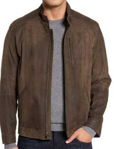 Veste en cuir personnalisée pour hommes fournisseur en gros Veste en daim pour hommes veste en cuir véritable sur mesure veste en cuir véritable pour hommes - Product Image 5