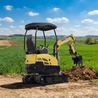 Penjualan Langsung Pabrik Compact Digger Harga Rendah Pemasok Micro Excavator Gudang Luar Negeri 4x4 Kabin Tertutup Kondisi Baru