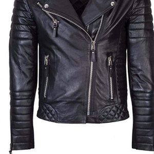 Chaqueta de cuero para hombre de último diseño con logotipo personalizado de manga larga a buen precio disponible para ropa informal chaqueta de cuero para hombre - Product Image 3