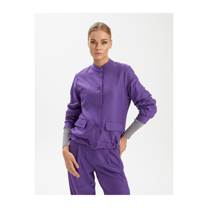 VISKON KARISIM Blouson aviateur pour femme avec détail orienté BAGCIK Suit Set - Product Image 2