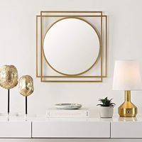 Cadre de miroir en métal en fer forgé noir vintage avec détails faits à la main complexes, idéal pour la décoration du salon