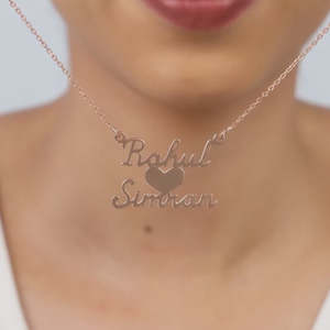 Pendentif personnalisé We Two en or blanc 14 carats plaqué rhodium diamant Moissanite Box Chain Trendy Flower Shape Christian Style - Product Image 1