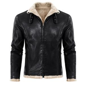 ¡Novedad de 2025! Chaqueta de cuero personalizada de alta calidad para hombre, ropa informal de diseño de alta moda, tela de lona para invierno - Product Image 6