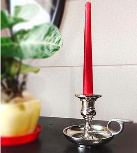 Portavelas de metal moderno para decoración de mesa de comedor, ideal para arreglos interiores minimalistas y artísticos - Product Image 4