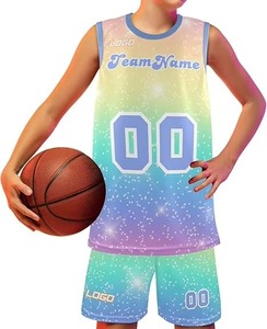 Factory Direct Breathable Reversible <b>Basketball</b> Jerseys <b>Kids</b> Custom Team Uniforms High Quality Sportswear - Product Image 6