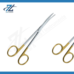 Tijeras Metzenbaum, inserto duro de acero inoxidable, 230mm de largo, recto, 185mm, juego de instrumentos quirúrgicos, reutilizable CE - Product Image 2