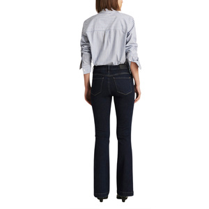 Jeans de Mujer al por Mayor, Personalizados OEM ODM, Mezclilla Premium, Cintura Alta, Pantalones Holgados, Producción de Moda Directa de Fábrica - Product Image 5