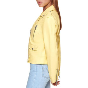 Vestes universitaires en peau de mouton pour moto, couleurs personnalisées, col montant réglable, coupe ajustée, imprimées, vintage, manches amovibles, imitation cuir - Product Image 5