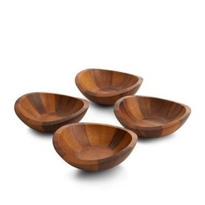 Bol de service élégant en bois de manguier avec bord perlé, parfait pour les salades de fruits ou une utilisation décorative pour un repas rustique écologique - Product Image 4