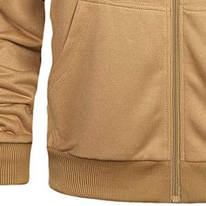 Custom Men Tracksuits Set Long Sleeves Zipper Hoodie and Jogger Pants 2PCS Polyester Running Sportswear Tracksuit In Low Price. - Product Image 6