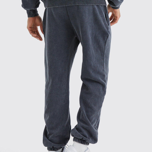 Ropa de calle personalizada, pantalones lavados con ácido y estampado Vintage para hombre, pantalones de gimnasio de alta calidad con lavado ácido de 100% algodón para hombre - Product Image 1