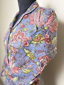 เสื้อเชิ้ตแขนยาวผ้าคอตตอนพิมพ์ลายดอกไม้, เสื้อเชิ้ตลำลองติดกระดุมเสื้อสำหรับฤดูใบไม้ผลิฤดูร้อนฤดูใบไม้ร่วงฤดูหนาว - Product Image 4