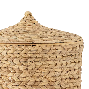 Handwoven <b>Water</b> Hyacinth Lidded Basket For Home Storage, Sustainable Wholesale <b>Water</b> Hyacinth Basket Crafts From Vietnam - Product Image 5