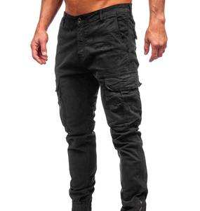 Vente en gros Pantalons cargo personnalisés en sergé de coton Vêtements de travail respirants Pantalons cargo Slim Fit Pantalons cargo pour hommes Chiffons de travail - Product Image 4