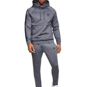 Productos Huzaifa, lo último en chándal gris a rayas de moda de alta calidad para hombres, fabricación de chándales para adultos - Product Image 1