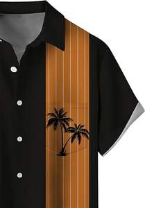 Chemise à manches courtes d'été, style rétro, drôle, imprimé en 3D, tendance, style de marque, chemise ample, chemise tendance pour hommes - Product Image 3