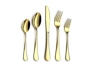 Juego de cubiertos de metal a granel moderno personalizado de la mejor calidad, cuchillo de acero inoxidable chapado en oro, cuchara, tenedor, juegos de cubiertos de Portugal - Product Image 5